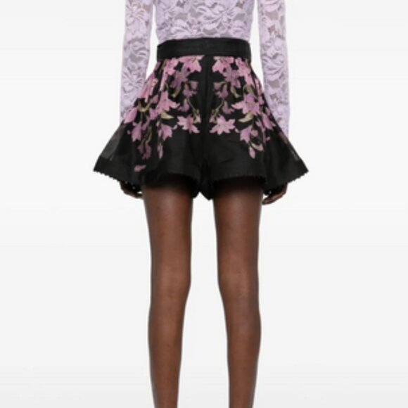 Zimmermann Dawning Beaded Tucked Shorts - Picture 6 of 9